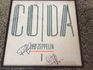 LED ZEPPELIN. SWAN SONG  SIGNED BY PAGE AND PLANT, FRAMED vinyl album lp