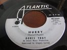 DORIS TROY NORTHERN SOUL 45 ON ATLANTIC PROMO LABEL HURRY /HE DON'T BELONG TO ME