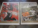 U2.VERTIGO CHICAGO.SLANE CASTLE 2 LITHOGRAPH POSTERS MINT CONDITION