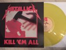 vinyle 33 Tours Metallica Kill Em All Jaune Colored Réédition