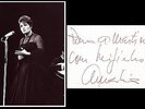 RARE AUTOGRAPHE AMALIA RODRIGUES ( † 1999) AUTOGRAMM DEDICACE SIGNED AUTOGRAFO