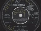 UK SKA 45 - EZZ RECO & LAUNCHERS - KING OF KINGS / BLUE BEAT DANCE - LISTEN - NM