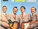 BUDDY HOLLY •THE CHIRPING CRICKETS• 1957 YELLOW LABEL PROMO LP w/TEXTURED COVER