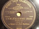 FRANCE 78 rpm RECORD G&T Black 7 Inch MUSIQUE DE LA GARDE REPUBLICAINE Bizet