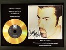 GEORGE MICHAEL-'JESUS TO A CHILD'- SIGNED GOLD PRESENTATION DISC