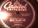 BLUES 78 LEAD BELLY leadbelly Rock Island Line/ Eagle rock rag EX
