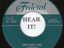 The Dominoes DOO WOP 45 (Federal 12022 silvertop) Sixty-Minute Man VG+ -CLASSIC