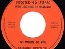 SEEBURG SPOTLITE BAND  -  NO WHERE TO RUN - SEEBURG