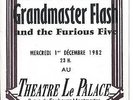 GRANDMASTER FLASH and The Furious Five used ticket -  PARIS - LE PALACE 1982