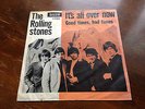 Rolling Stones It’s all over now 1964 RARE ORANGE Denmark Danish unique p/s 45 7