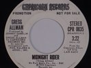 GREGG ALLMAN: Midnight Rider USA Brothers PROMO Capricorn ’73 WLP 45 NM-