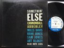 CANNONBALL ADDERLEY SOMETHIN ELSE Og BLUE NOTE 1595 LP NY EAR RVG SUPERB AUDIO