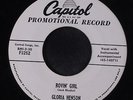GLORIA HENSON: Rovin' Girl / Riches Or Rags 45 (dj) Rockabilly