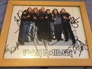 Iron Maiden Hand Signed Framed Fan Club Photo Genuine Autograph