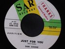 SAM COOKE: Just For You / Made For Me 45 (promo tol) rare Soul