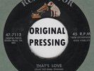 ROCKABILLY ORIG: DAVID HILL - That's Love/Keep Me In Mind RCA