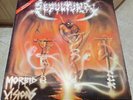 SEPULTURA ?- MORBID VISIONS + BESTIAL DEVASTATION LP 1991 -ROADRACER RECORDS