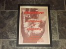 Massive attack-Unfinished sympathy-1991 Original poster sized advert framed