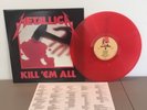 METALLICA - KILL EM ALL -BRAND NEW RED COLORED VINYL LP RECORD w INSERT