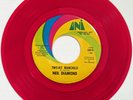 NEIL DIAMOND Two-Bit Manchild UNI 45 red vinyl promo with picture sleeve 7”