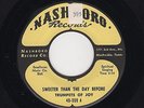 '55 Black Gospel TRUMPETS OF JOY Sweeter Than Day Before/Last Mile M- HEAR BOTH