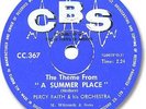 1960 PERCY FAITH Instrumental 78 RPM Record. Theme from A Summer Place