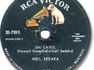 1959 NEIL SEDAKA Rock'n Roll 78 RPM Record. Oh  Carol