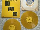 RARE JANIS JOPLIN Get It While You Can TRANSLUCENT YELLOW vinyl records LP set