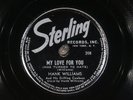 78 RPM -- Hank Williams, Sterling 208, E  Country