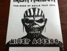 IRON MAIDEN - MIXERS TOUR PASS - TULSA FESTIVAL 2016 - MINT - METALLICA SLAYER