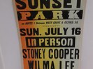 WILMA LEE & STONEY COOPER SUNSET PARK POSTER
