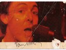 PAUL McCARTNEY SIGNED WINGS U.K TOUR POSTCARD 1979 GREAT AUTOGRAPH THE BEATLES