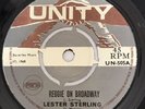 Lester Sterling - Reggie On Broadway Original Uk 45 Nice Copy