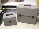 Matching pair of record carry cases 1 x 7