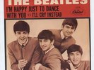 The Beatles 45 + Picture Sleeve Happy Just To Dance With You Capitol 5234 HEAR