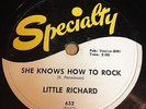 Little Richard: She Knows How To Rock / Early One Morning 78 - R&B Rocker