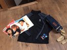 GEORGE MICHAEL WHAM SIGNED ALBUM 25 LIVE WINE BAG & LANYARD PLUS GREY JACKET L