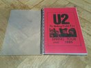 U2 THE UNFORGETTABLE FIRE SPRING TOUR USA 1985 ITINERARY BOOK