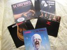 SCORPIONS X 5 LP Lonesome crow,In trance,Best of,Taken force,Blackout EX- to EX+