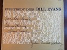 Everybody Digs Bill Evans Riverside LP 12-291 1st orig small label no inc DG