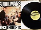 The Subhumans - Incorrect Thoughts  LP Friends Records FR 008 with lyric sheet