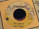 Dolly Parton 45 Control Yourself / Don't Drop Out MONUMENT DJ Northern Soul VG+