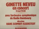 Ginette NEVEU in Concert May 1943 plays J. BRAHMS  French STIL S 48 Mint