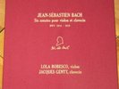 LOLA BOBESCO JACQUES GENTY BACH VIOLIN SONATAS BWV1014-1019 PRIVATE LIMITED /300