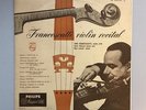 RARE FRANCESCATTI VIOLIN RECITAL FIRST PHILIPS MINIGROOVE LABEL MONO LP