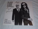 STRANGLERS HUGH CORNWELL -JOHN COOPER CLARK -THIS TIME ITS PERSONAL - SIGNED LP