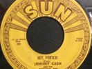 C&W Bopper 45 - Johnny Cash - Hey, Porter /Cry  - Sun 221 - push marks