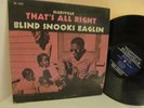 BLIND SNOOKS EAGLIN THAT'S ALL RIGHT BLUESVILLE BV 1046 VG+ LP