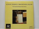ACOUSTIC RESEARCH DEMONSTRATION RECORD Ensayo Stereo ENY AR-1 Audiophile LP NM-
