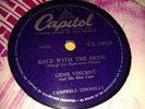GENE VINCENT : RACE WITH THE DEVIL  /  GONNA BACK UP BABY.  UK 78rpm (1956)